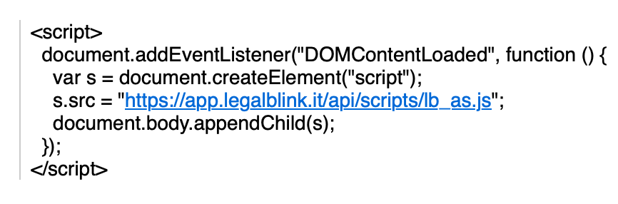 codice widget accessibilità