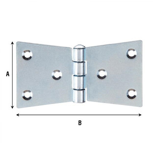 CERNIERA CODA DI RONDINE 3 FORI 94X50 MM- 24,0 pz