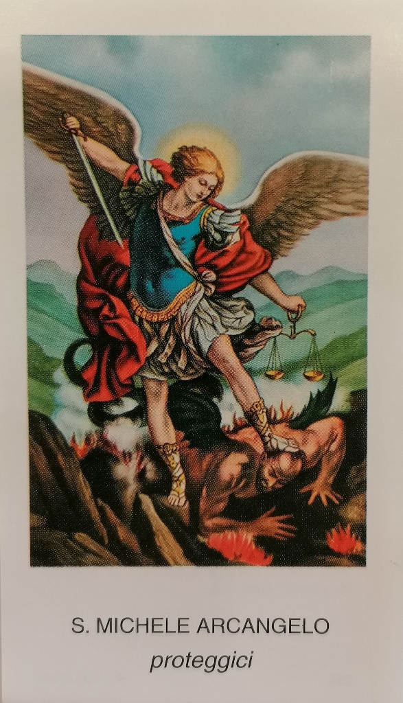 Santino San Michele Arcangelo cm 10,5x6 (100 pezzi)