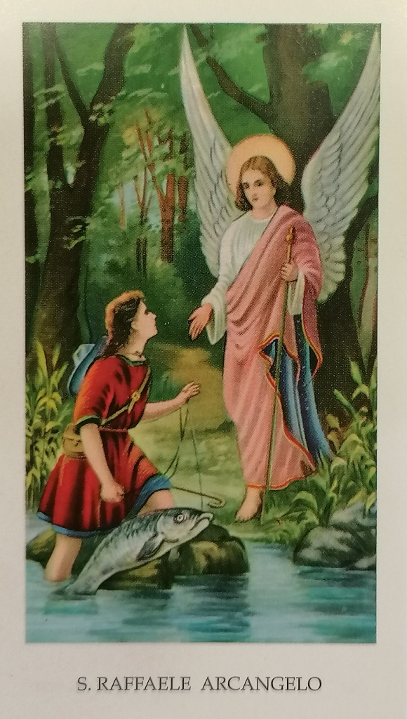 Santino San Raffaele Arcangelo cm 10,5x6 (50 pezzi)