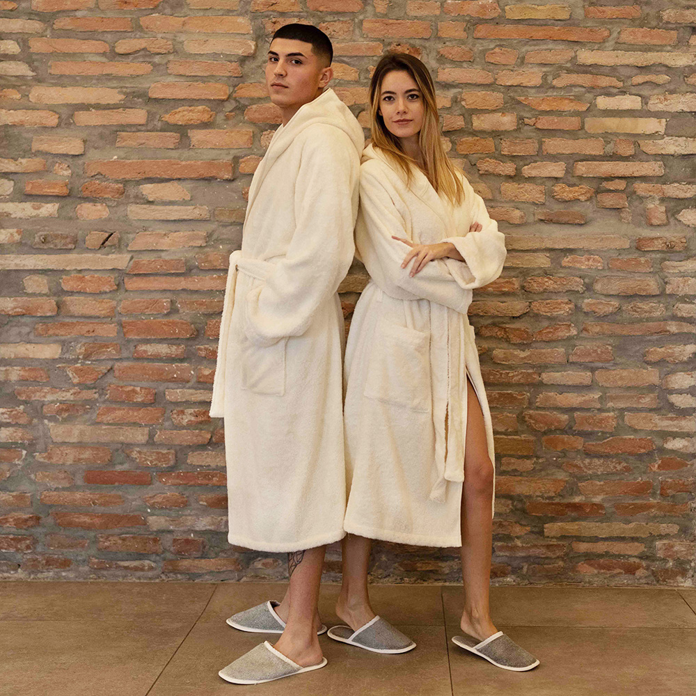 Accappatoio Easy leggero - Panna 