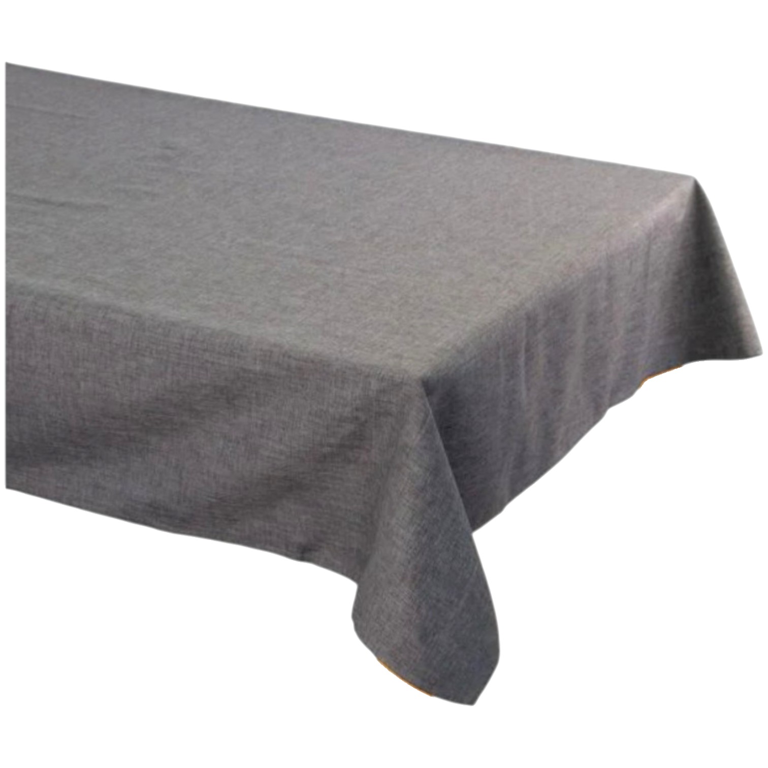 Tovaglia No Stiro effetto lino 140 x 140 - fumo