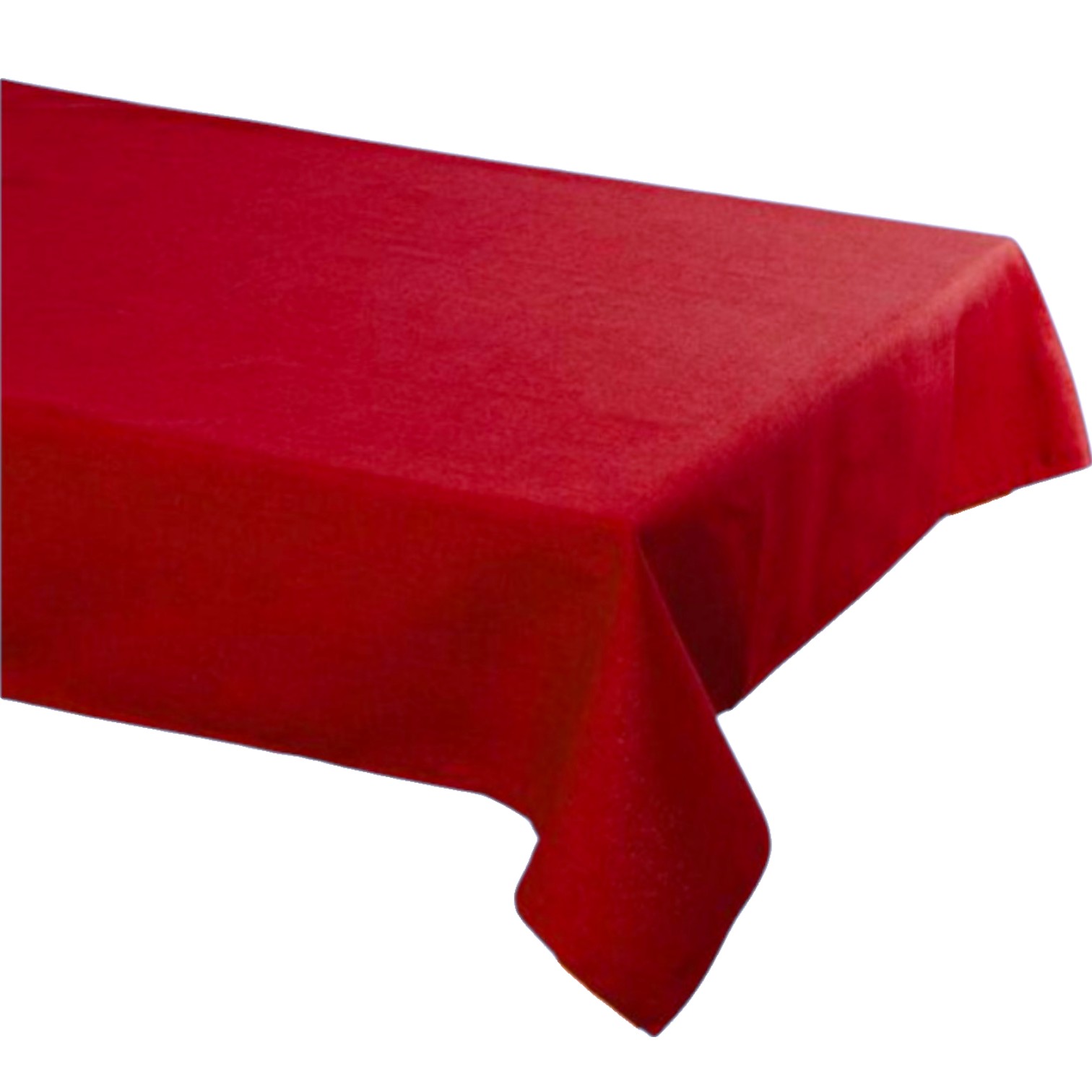 Tovaglia No Stiro effetto lino 140 x 320 - bordeaux