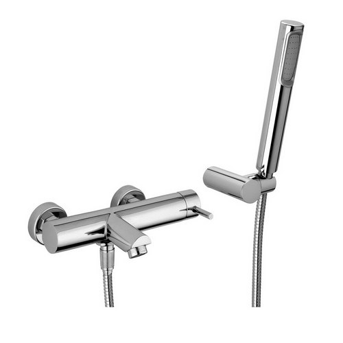 Image of MISCELATORE VASCA DOCCIA E SUPPORTO SNODATO LINEA STICK- Cromo- PAFFO- pezzi 1