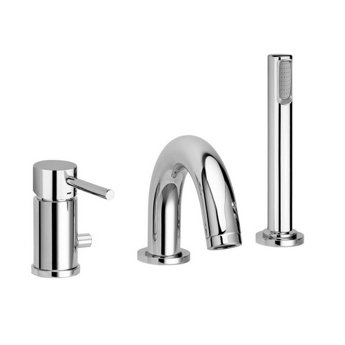 Image of MISCELATORE BORDO VASCA CON DEVIATORE E BOCCA EROGAZIONE STICK- Cromo- PAFFO- pezzi 1