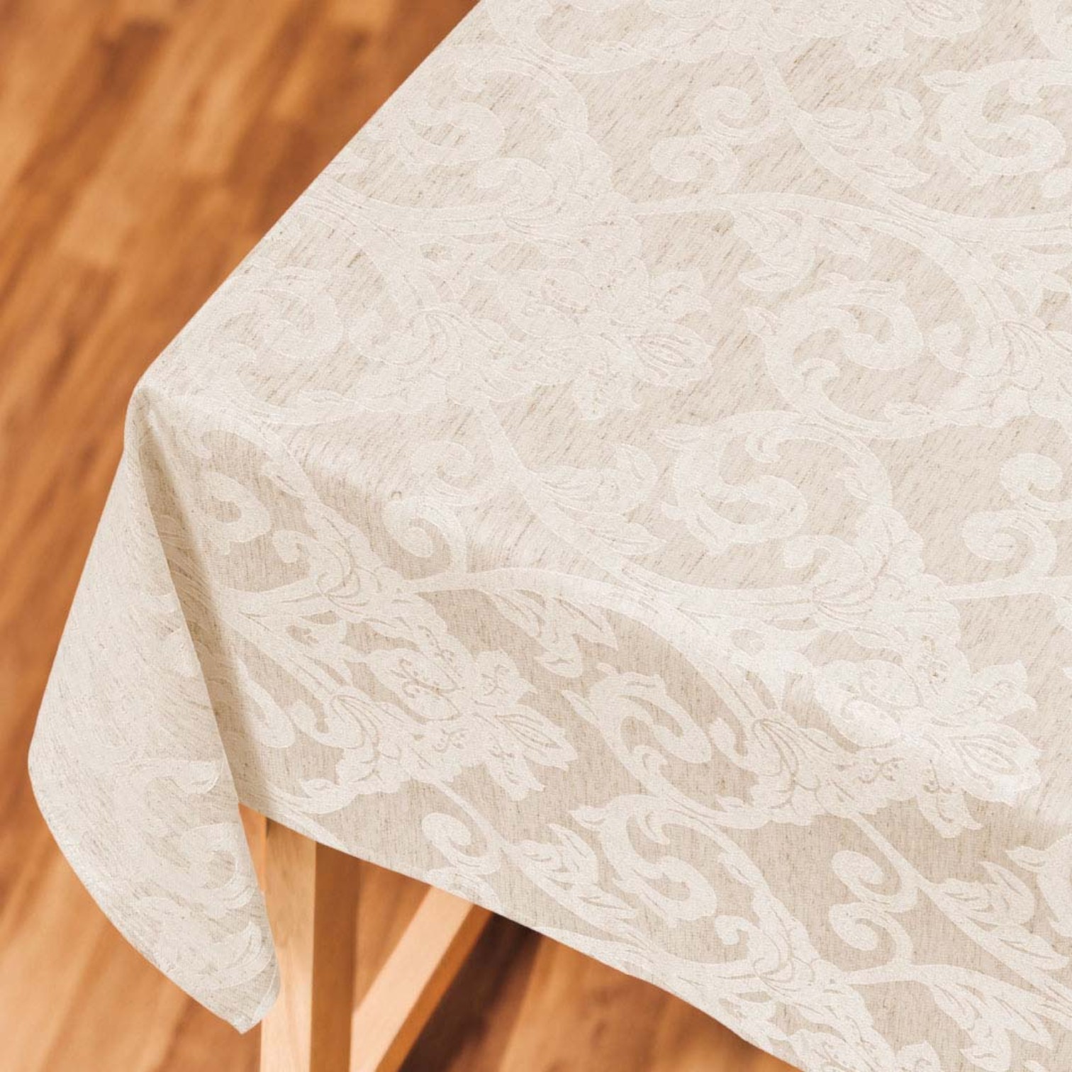 Tovaglia No Stiro Misto Lino 140 x 240 - cashmere