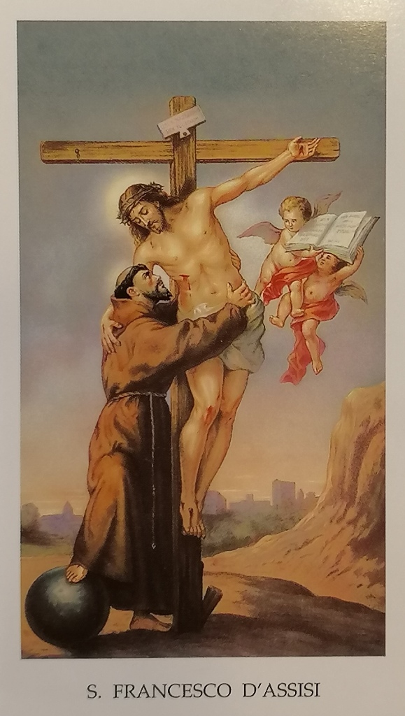 Santino San Francesco D'Assisi cm 10x6 (30-50-100 pezzi)