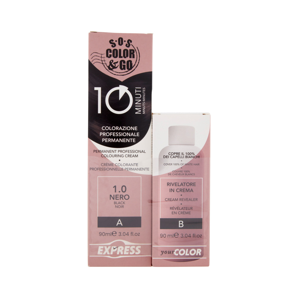 SOS Colorazione Permanente e Rivelatore in Crema 90 ml
