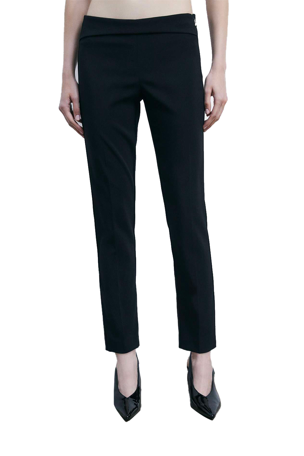 Pantalone a Sigaretta in Crêpe