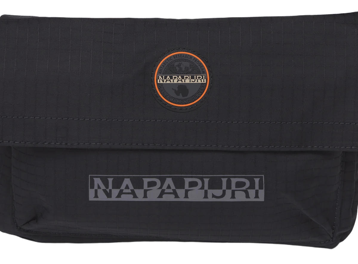 Napapijri Borsa A Tracolla File – Unisex, Tessuto Tecnico Nero, Tasca Frontale E Chiusura Zip, Tracolla Regolabile