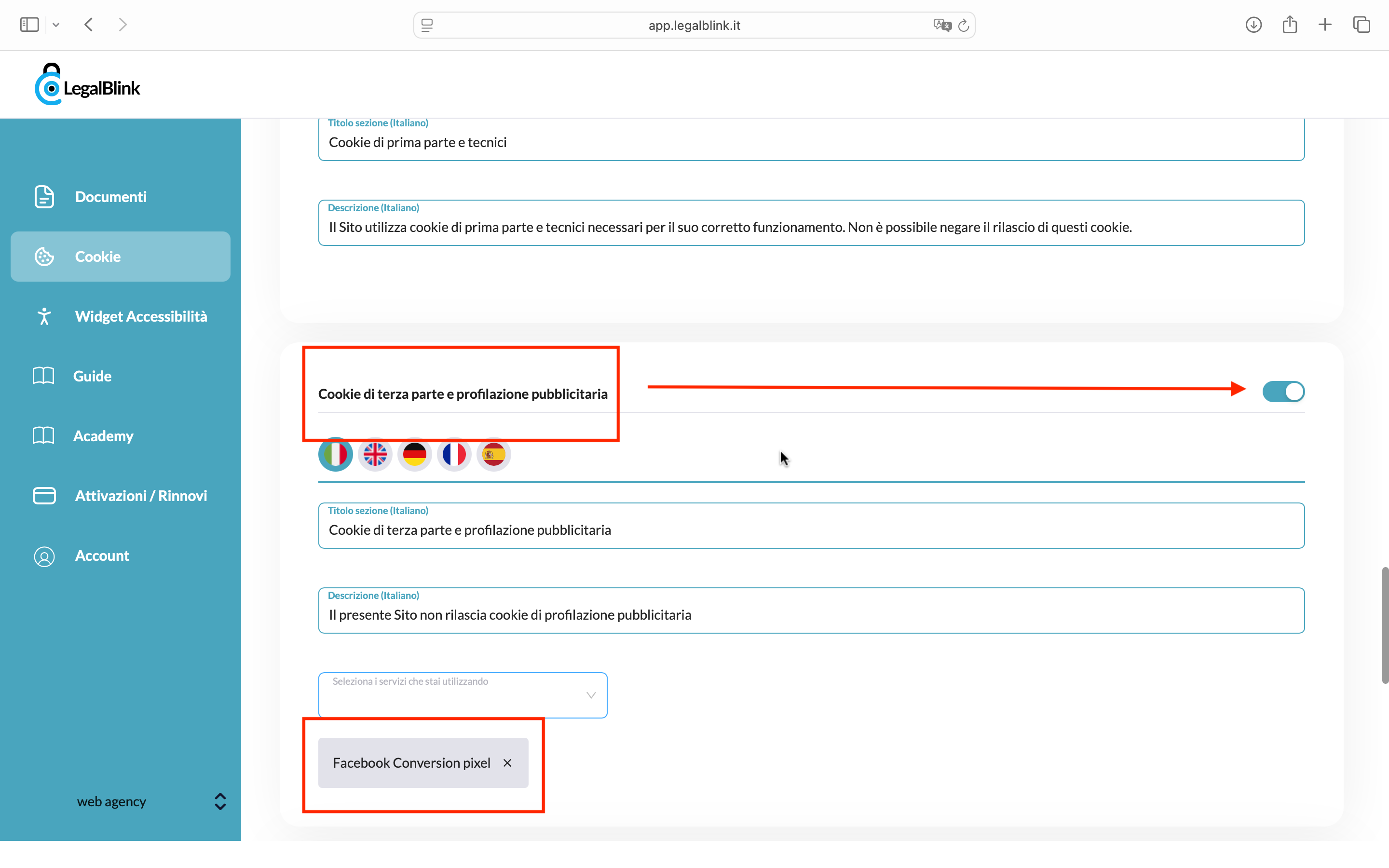 cookie di profilazione