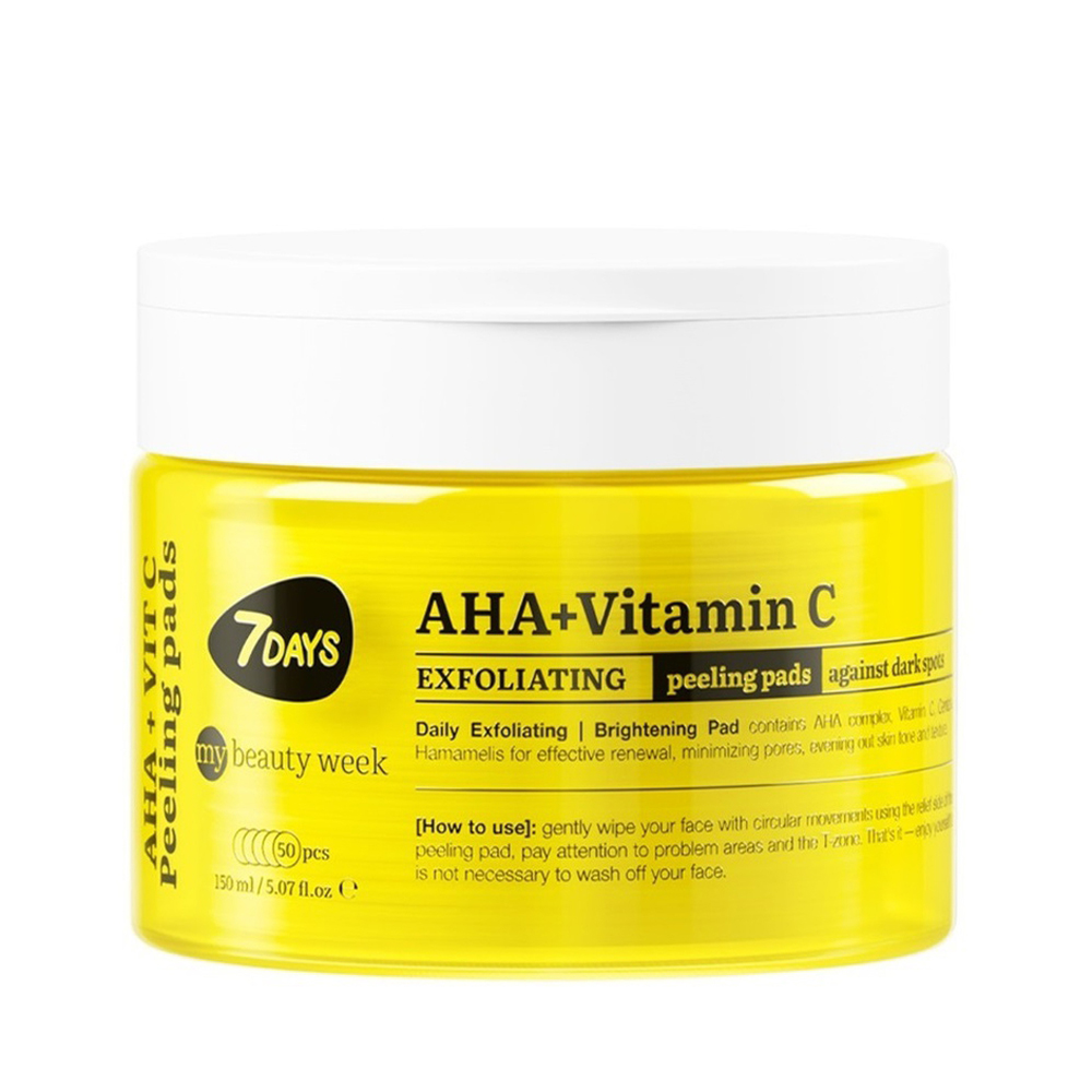 Peeling esfolianti viso AHA+VITAMINA C 50 Dischetti