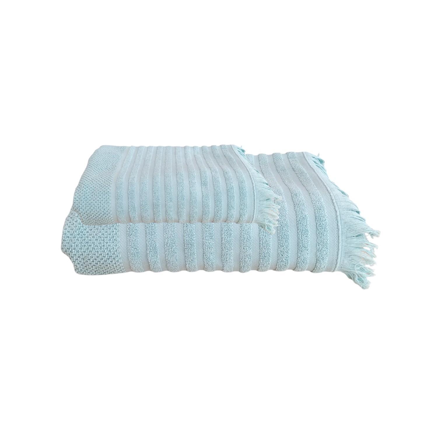 Coppia asciugamani Giulia viso + ospite - minerale