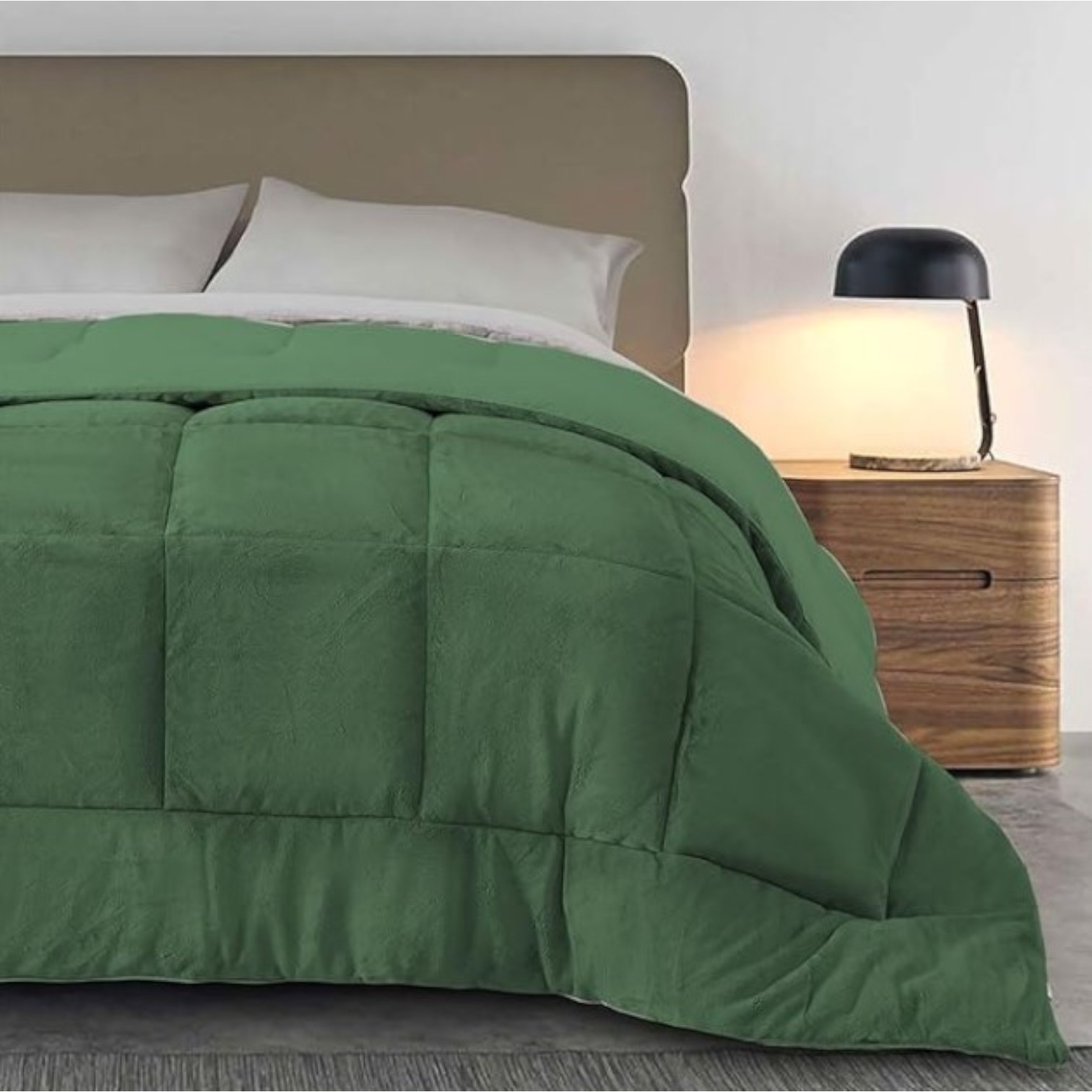 Trapunta matrimoniale Soft Touch - verde bosco
