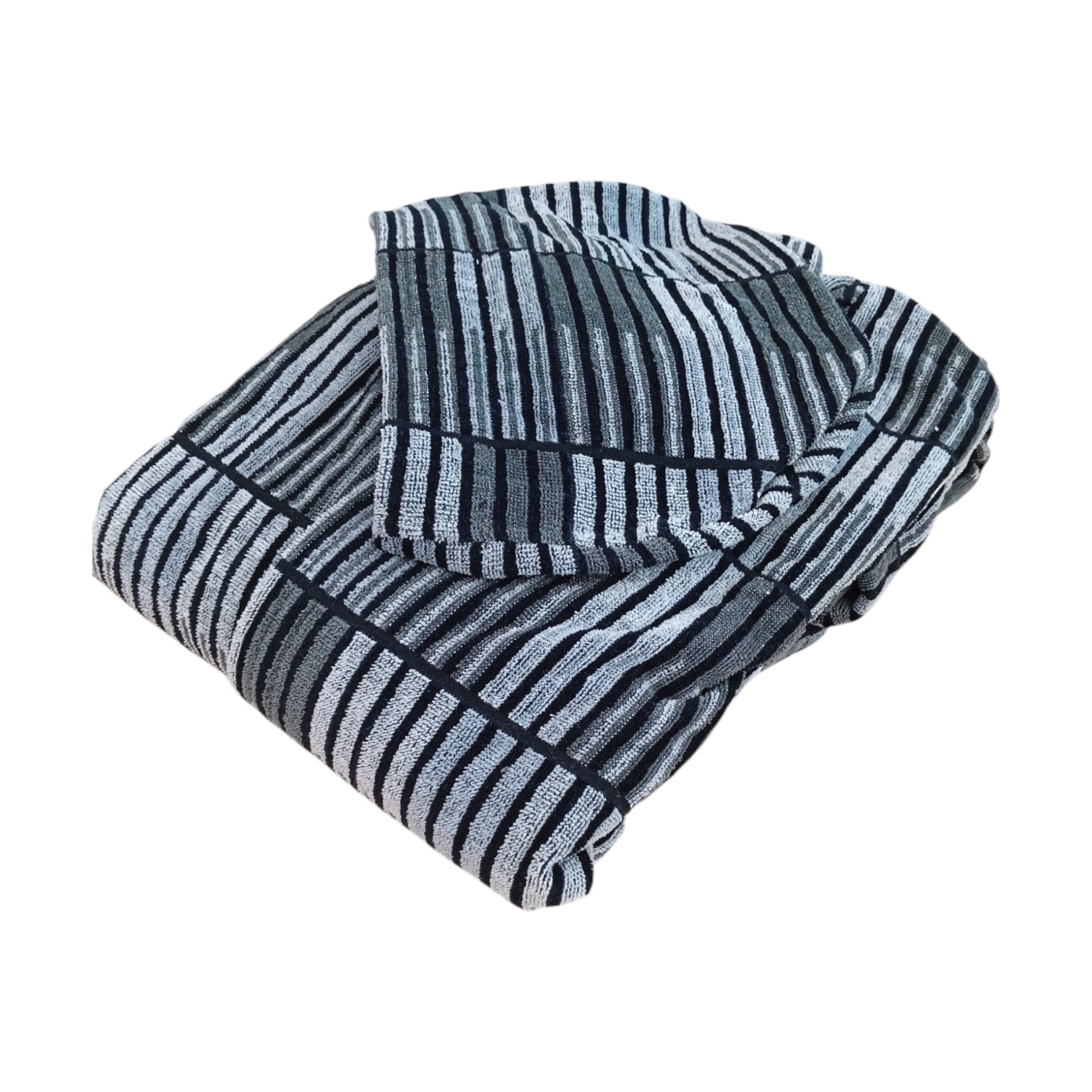 Accappatoio Liberty in cotone jacquard - grigio