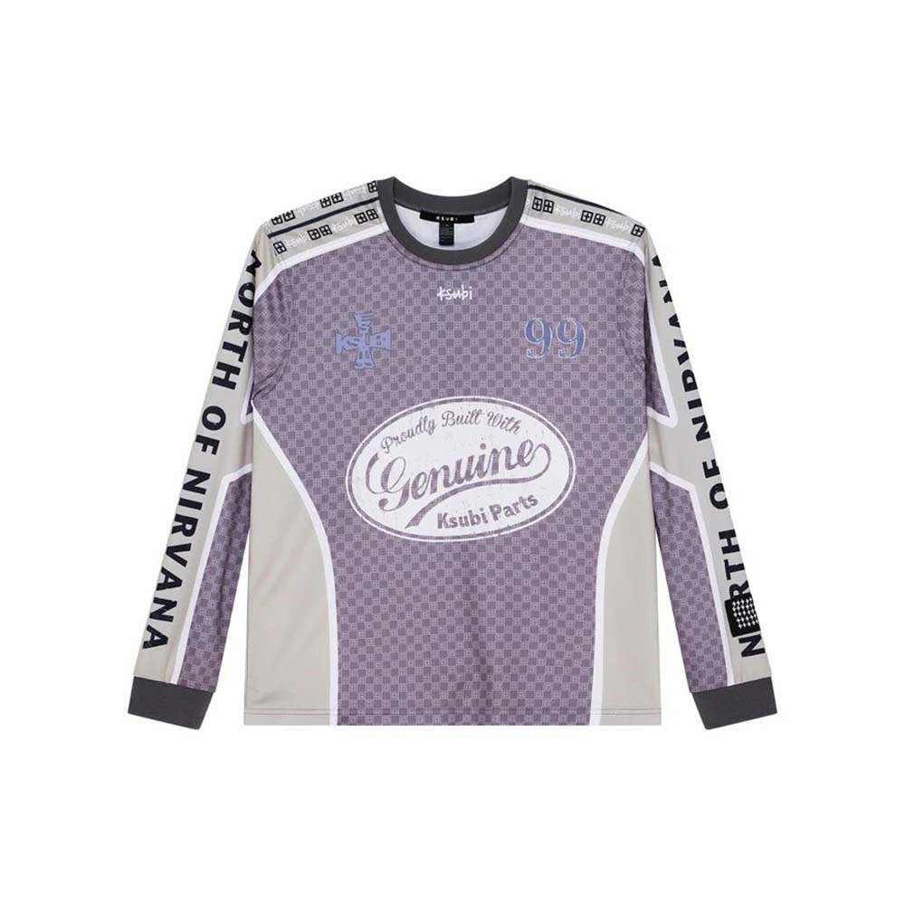 KSUBI Maglietta Maniche Lunghe LS Jersey Garage Moto Moss Black 