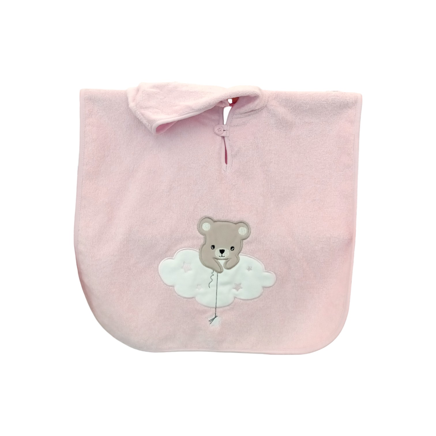 Poncho Greta 0-2 anni misura 46 x 62 - rosa