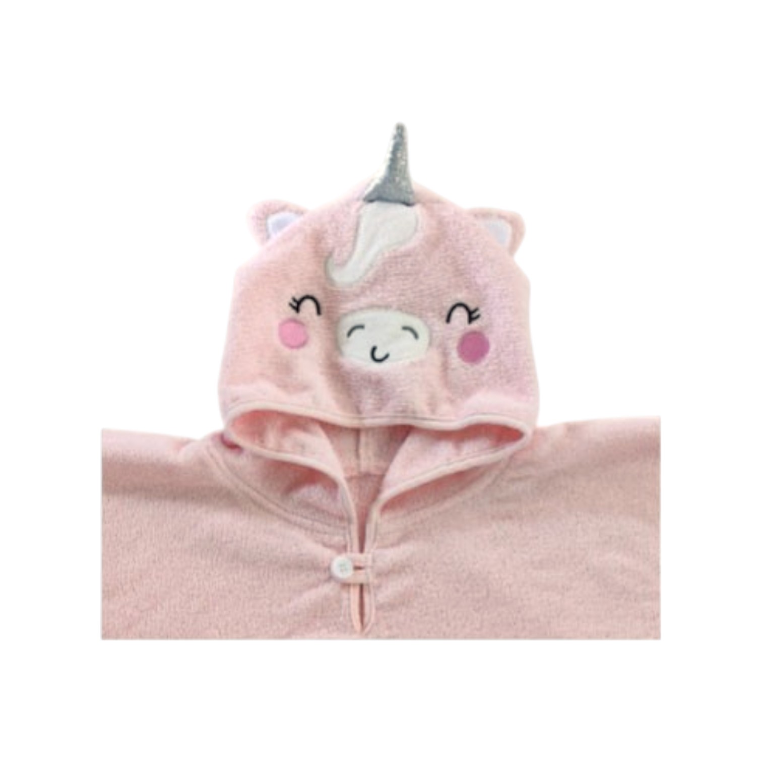 Poncho Jimmy 2-6 anni misura 60 x 60 - unicorno