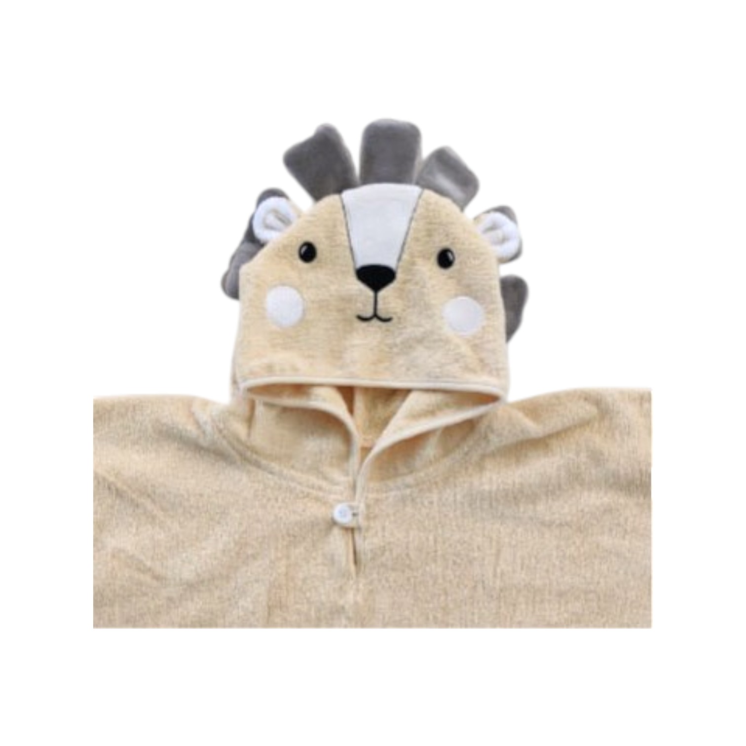 Poncho Jimmy 2-6 anni misura 60 x 60 - leone
