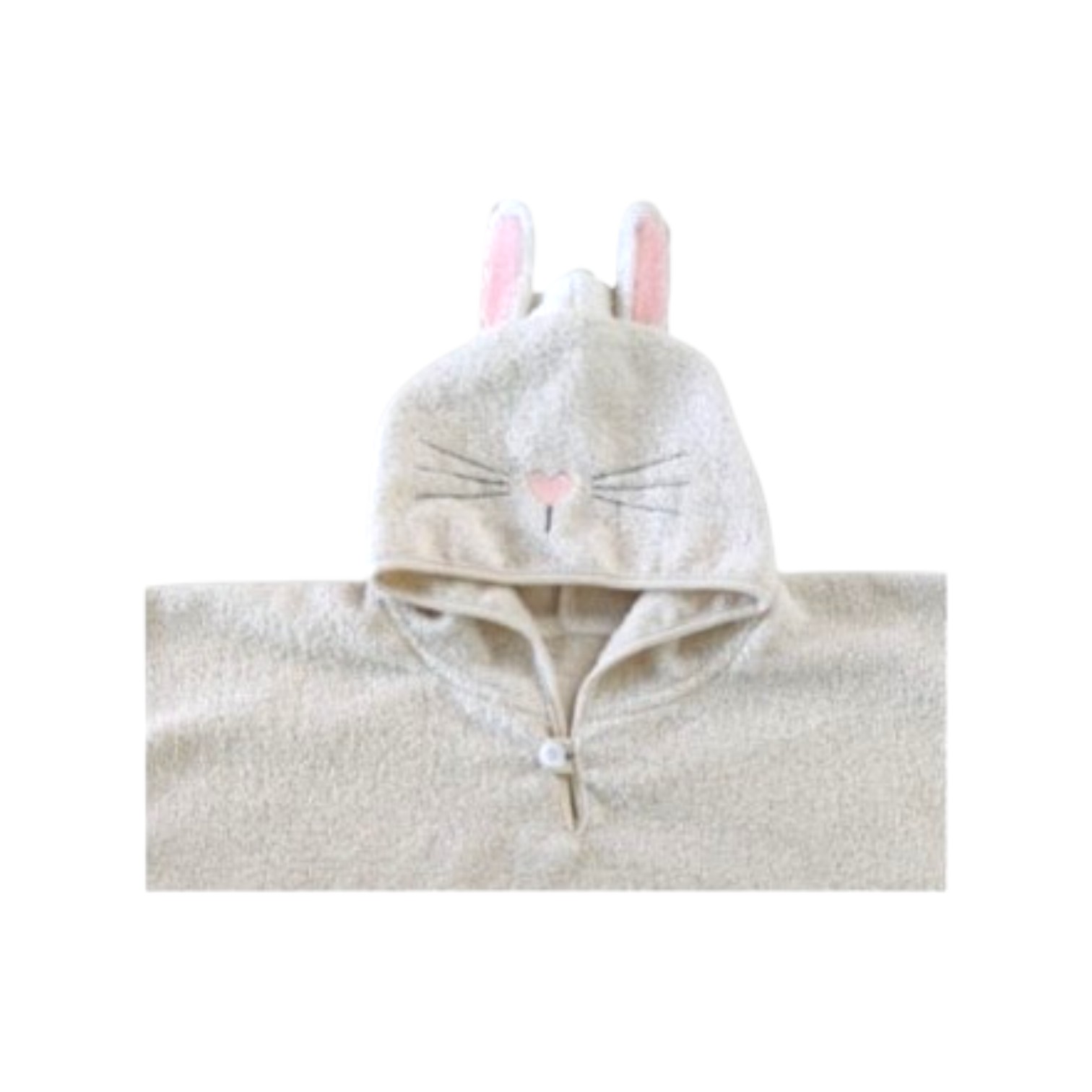 Poncho Jimmy 2-6 anni misura 60 x 60 - coniglietto naturale