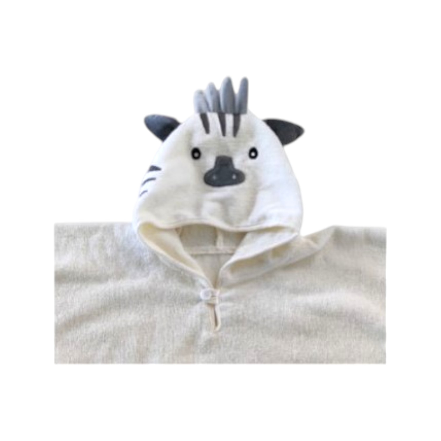 Poncho Jimmy 2-6 anni misura 60 x 60 - zebra