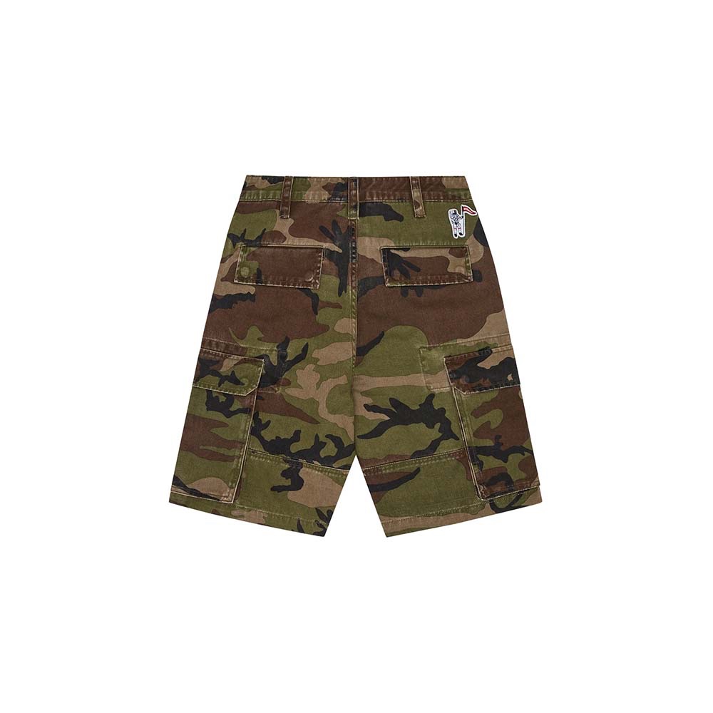 BILLIONAIRE BOYS CLUB Pantaloncini Cargo Shorts Distressed Camo