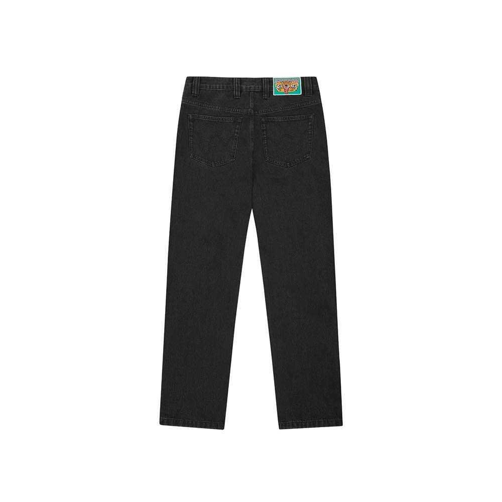 ICECREAM Pantalone Denim Pant Double Scoop Running Dog Black Blue 