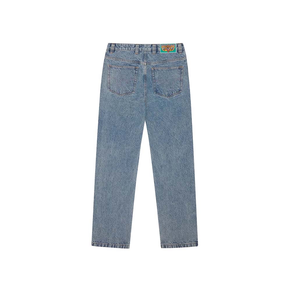 ICECREAM Pantaloni Denim Pants Double Scoop Running Dog Heavy Wash Blue