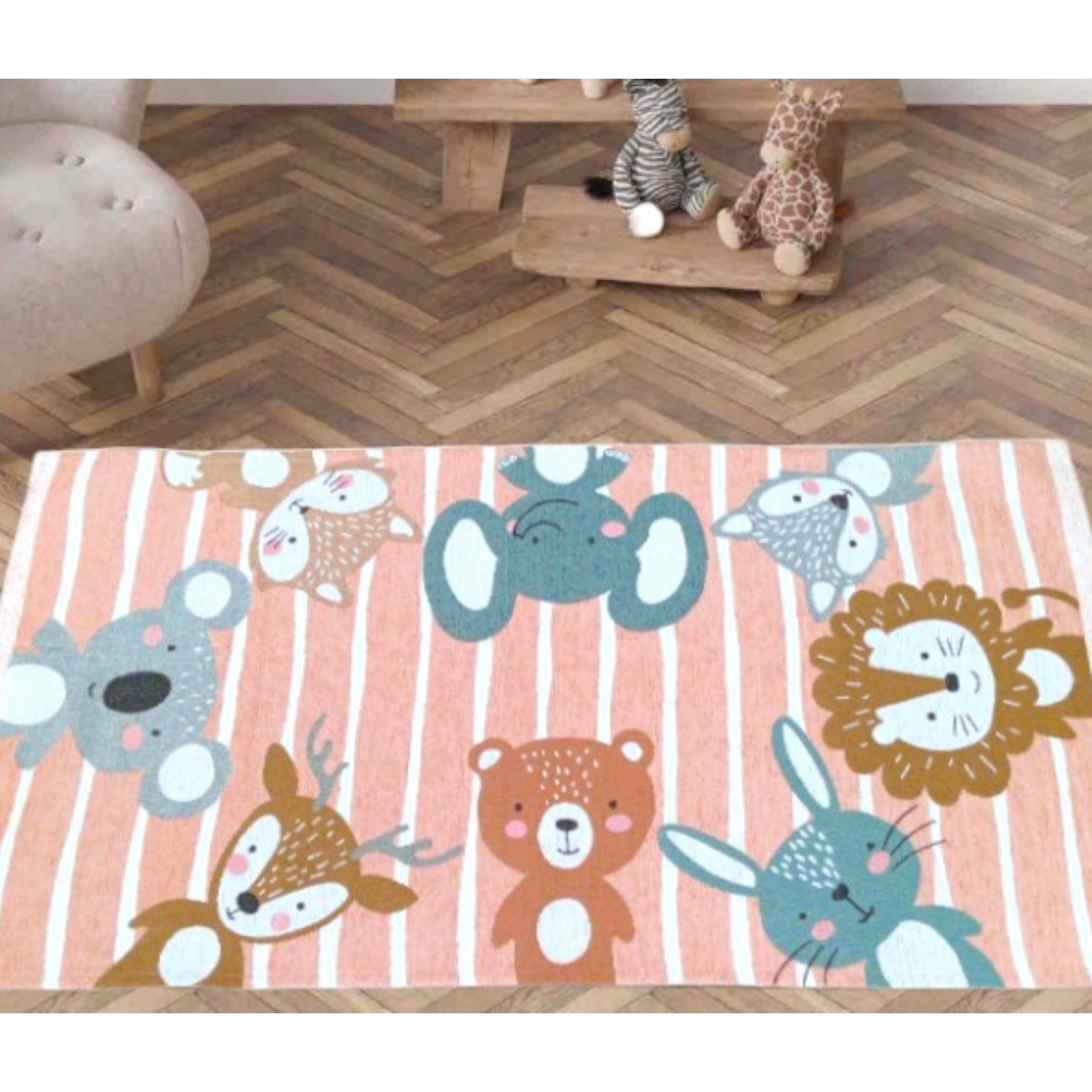 Tappeto Animali 80 x 150 - rosa