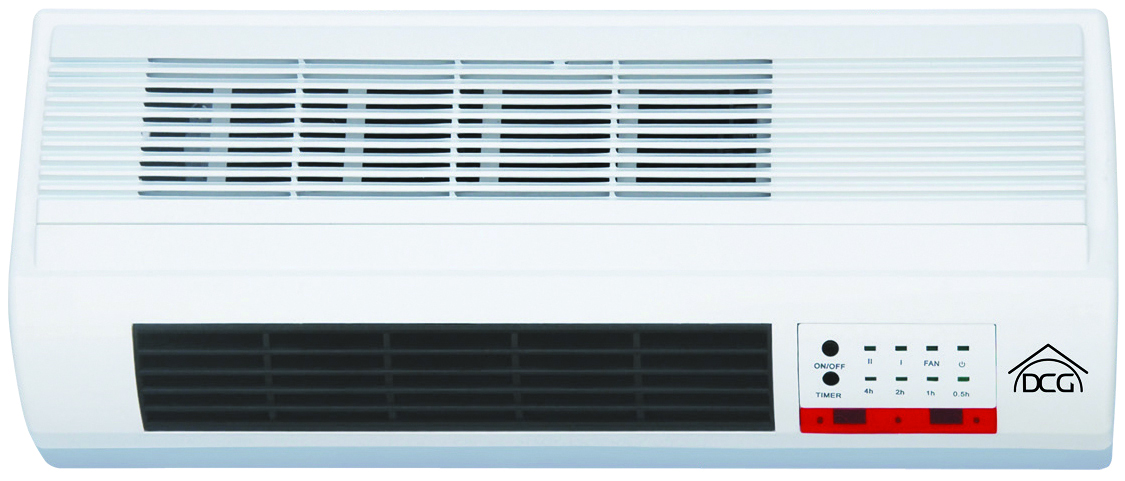 Dcg TERMOCONVETTORE A PARETE CON TIMER E TELECOMANDO 2000 W