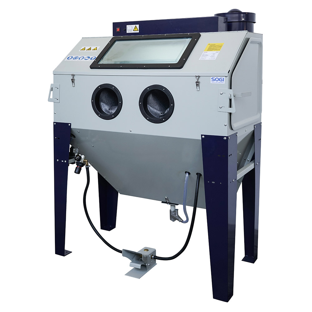 SOGI S-30 Sabbiatrice Da Banco Professionale A Pedale Con Accessori - Foto 10