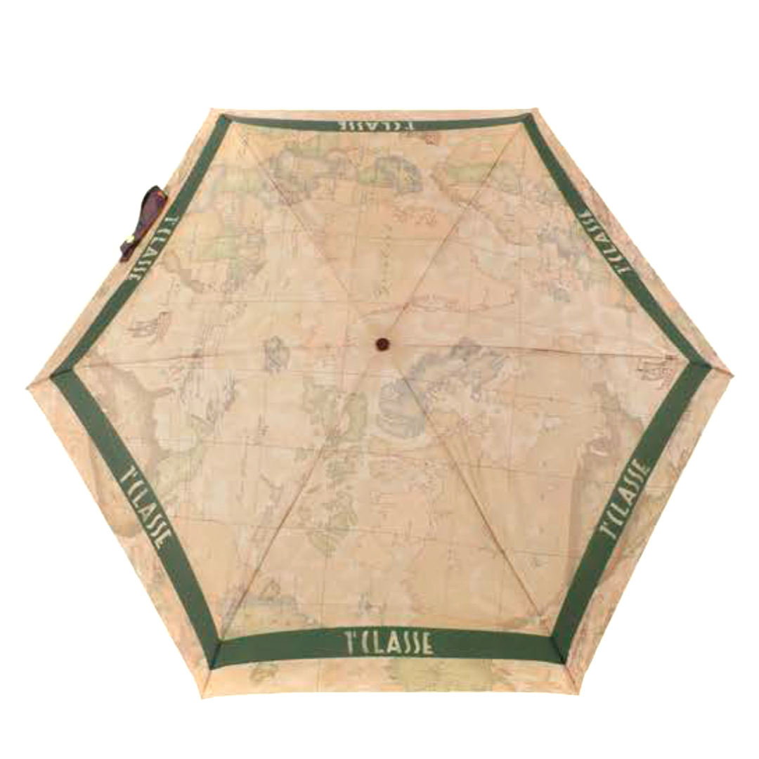 Alviero Martini 1A Classe Geo Bordo Ombrello 1032 Verde Oliva