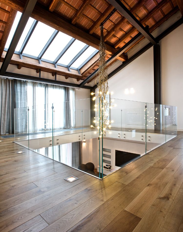 pavimento in legno rovere recuperato