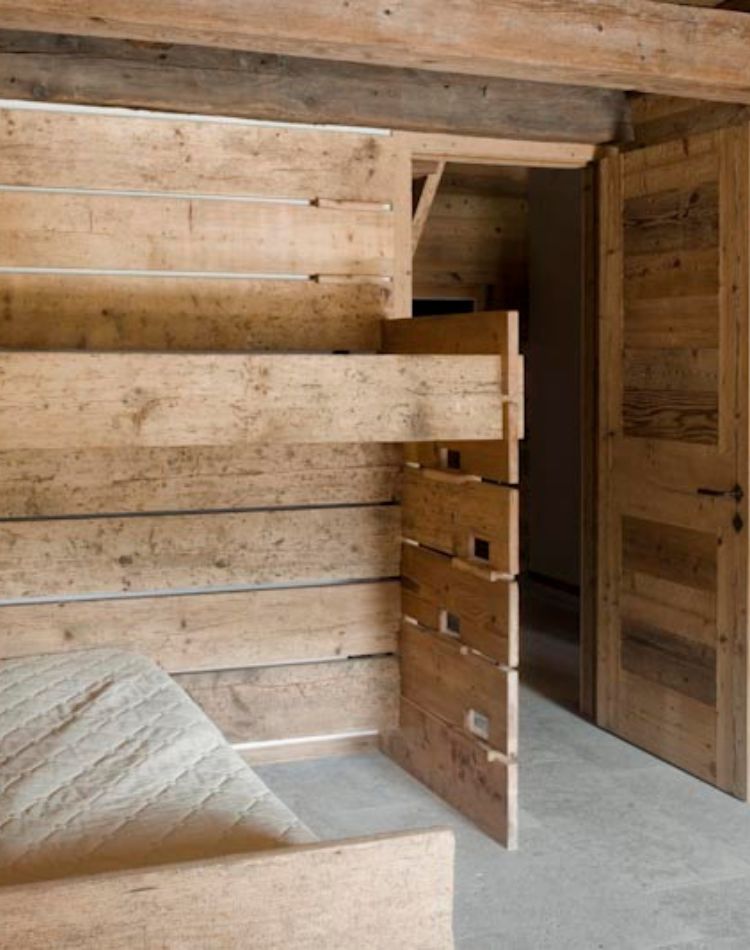 camera su misura in legno d’abete