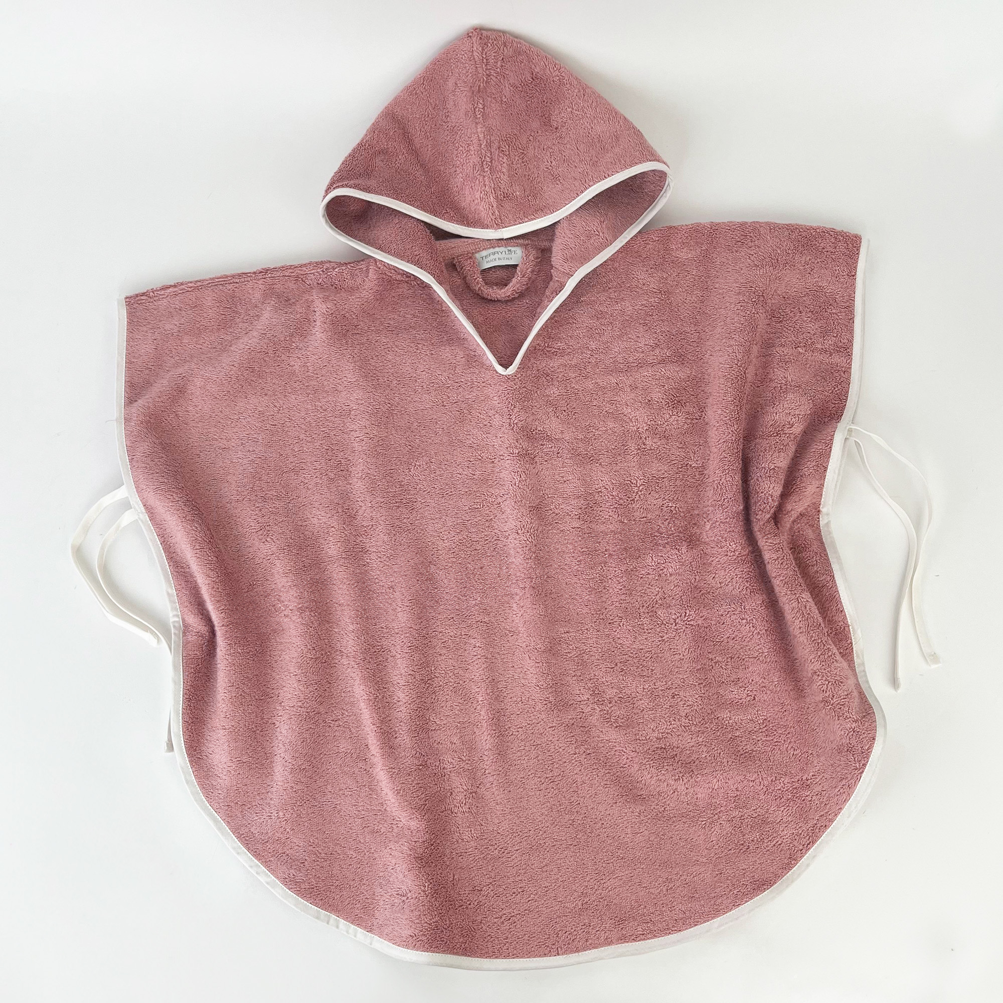 Poncho Bambino - Peonia/Avorio rr