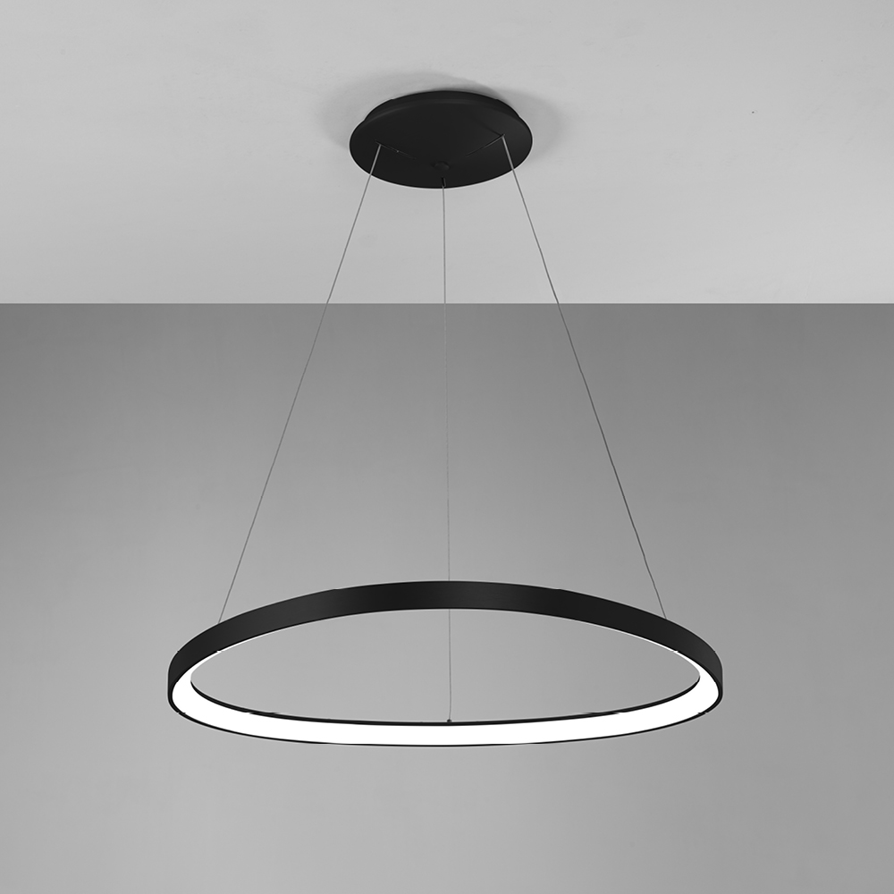 LIFERING-P 81 NERO SOSPENSIONE 60W 3000K-4000K DIMMERABILE