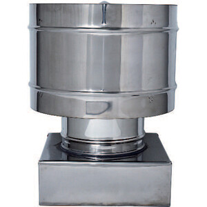 C FUMAIOLO A BOTTE INOX QUADRO INOX 42X42CM- 1,0 pz