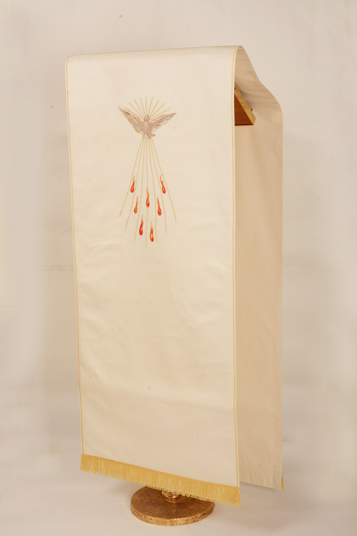 Copri Ambone 15 MA Spirito Santo - Bianco - 50 x 260 cm