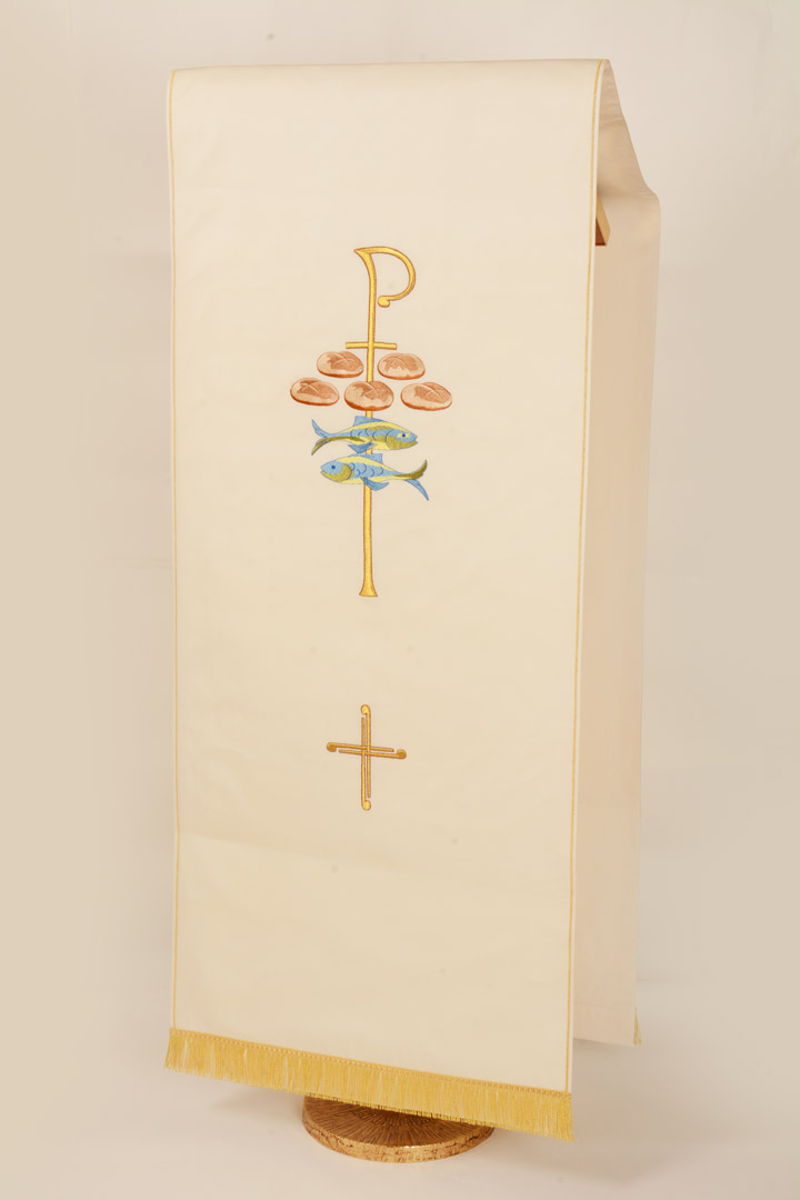 Copri Ambone 11 MA Simboli - Bianco - 50 x 260 cm