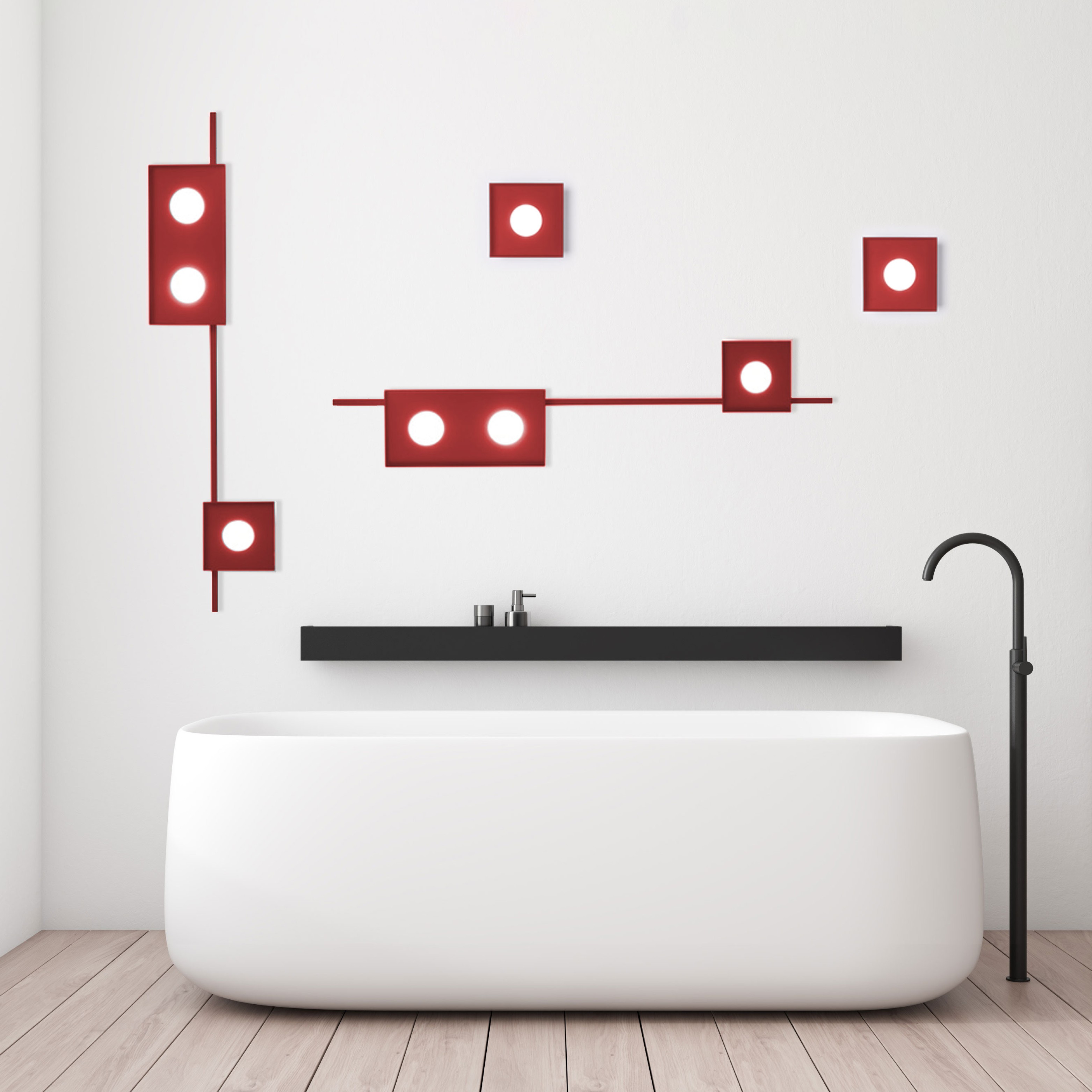 MULTIPOP APPLIQUE/PLAFONIERA SINGOLA MAGENTA 1x12W LED GX53