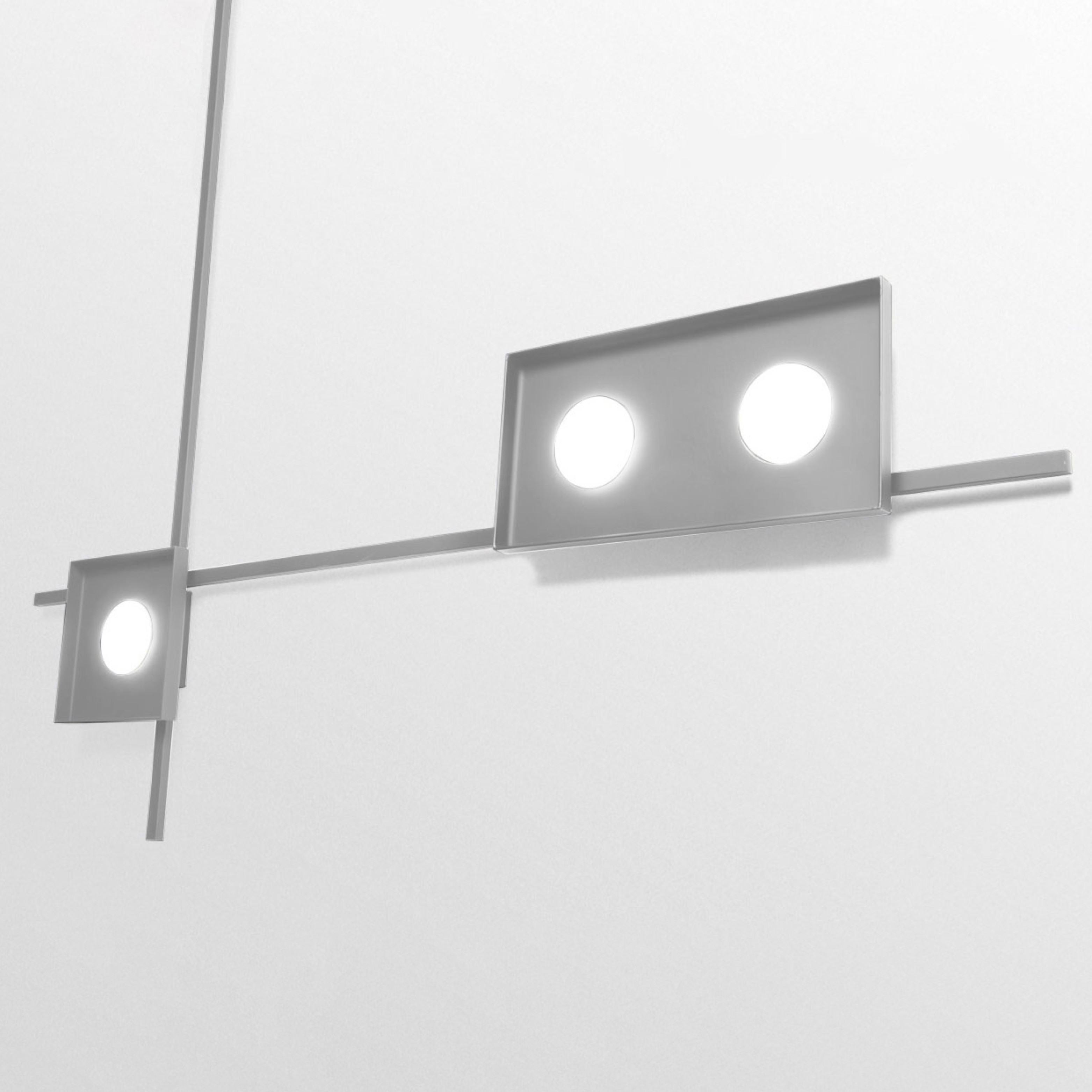 MULTIPOP APPLIQUE/PLAFONIERA SINGOLA TITANIO 1x12W LED GX53