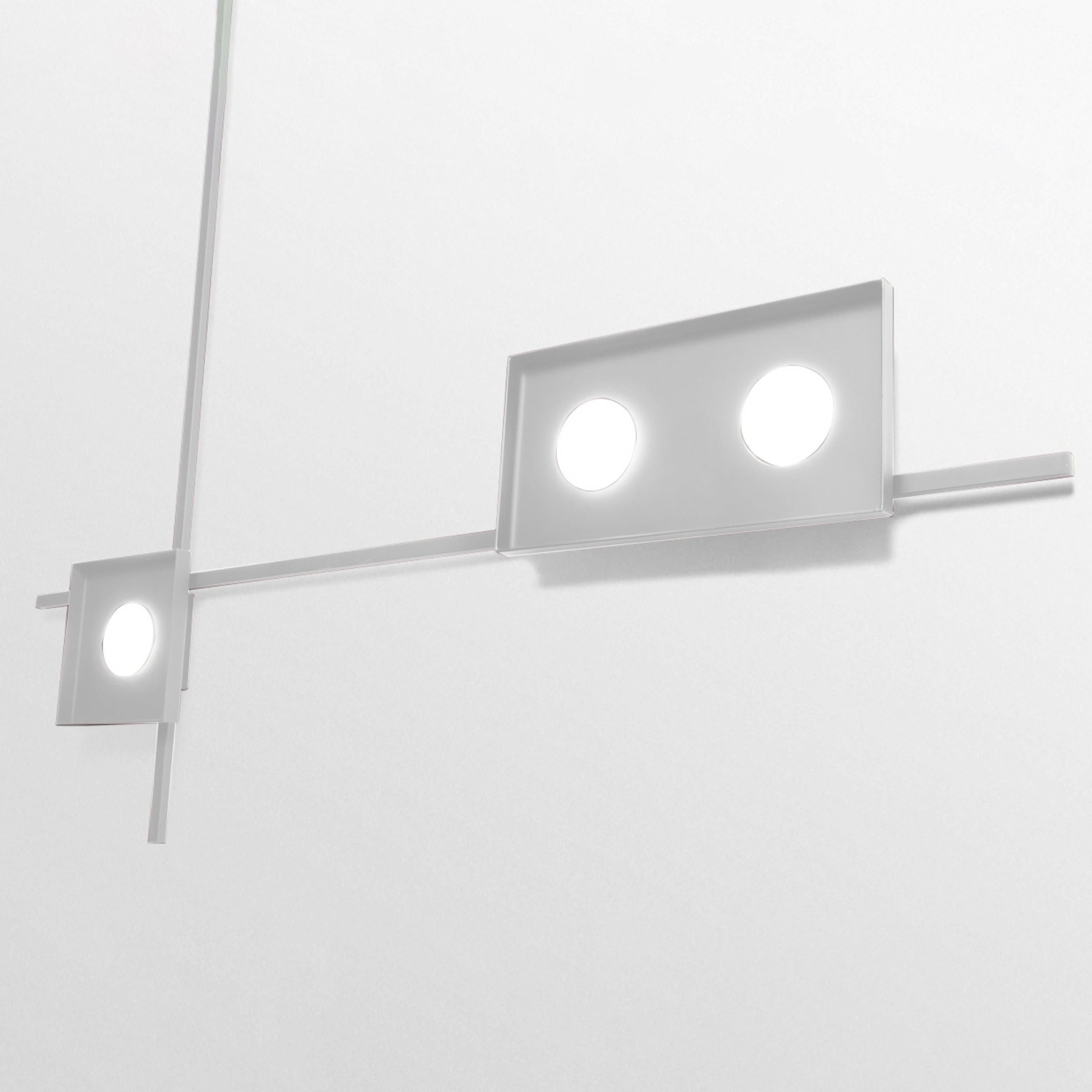 MULTIPOP APPLIQUE/PLAFONIERA DOPPIA BIANCO 2x12W LED GX53