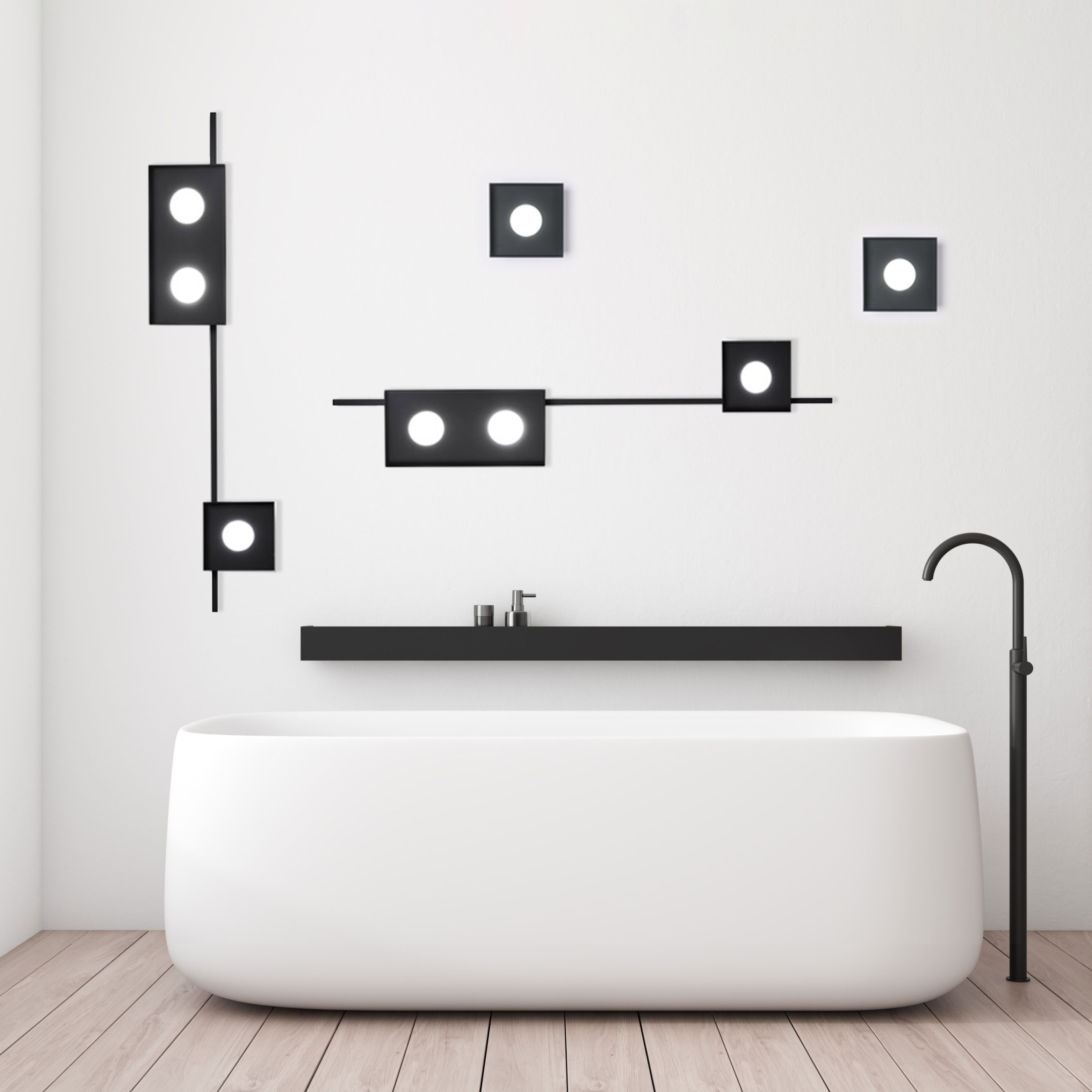 MULTIPOP ASTA 150CM NERO