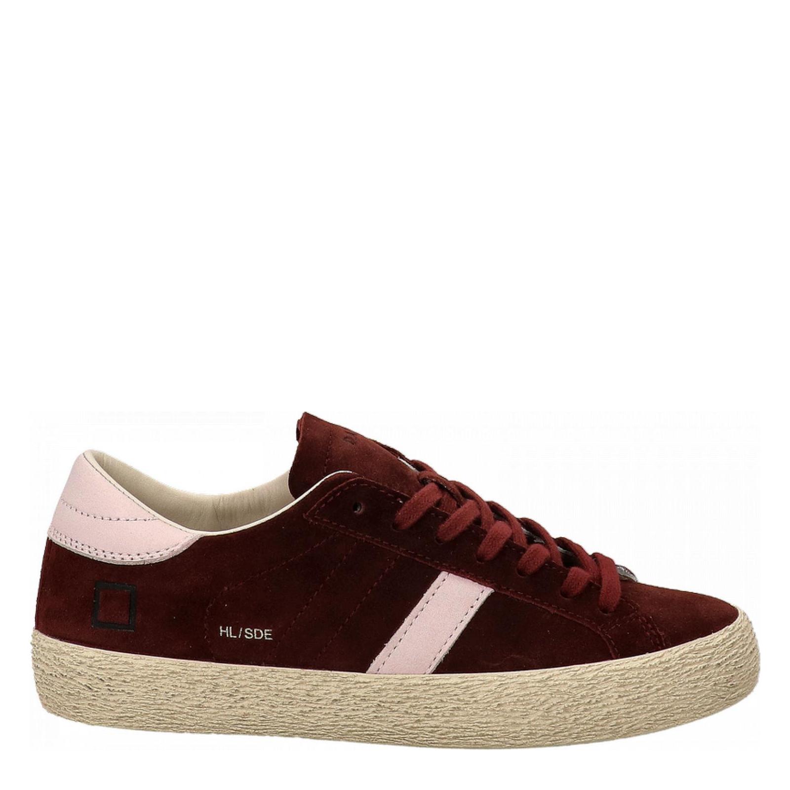 HILL LOW SUEDE bordeaux