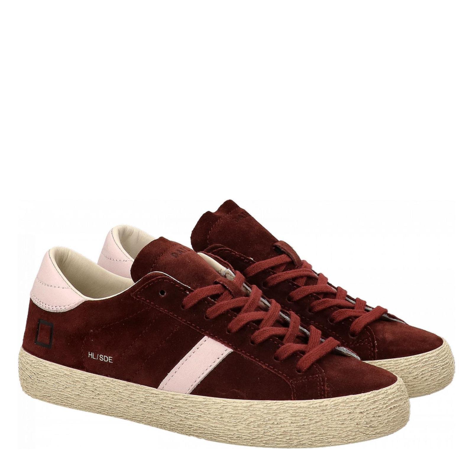 HILL LOW SUEDE bordeaux