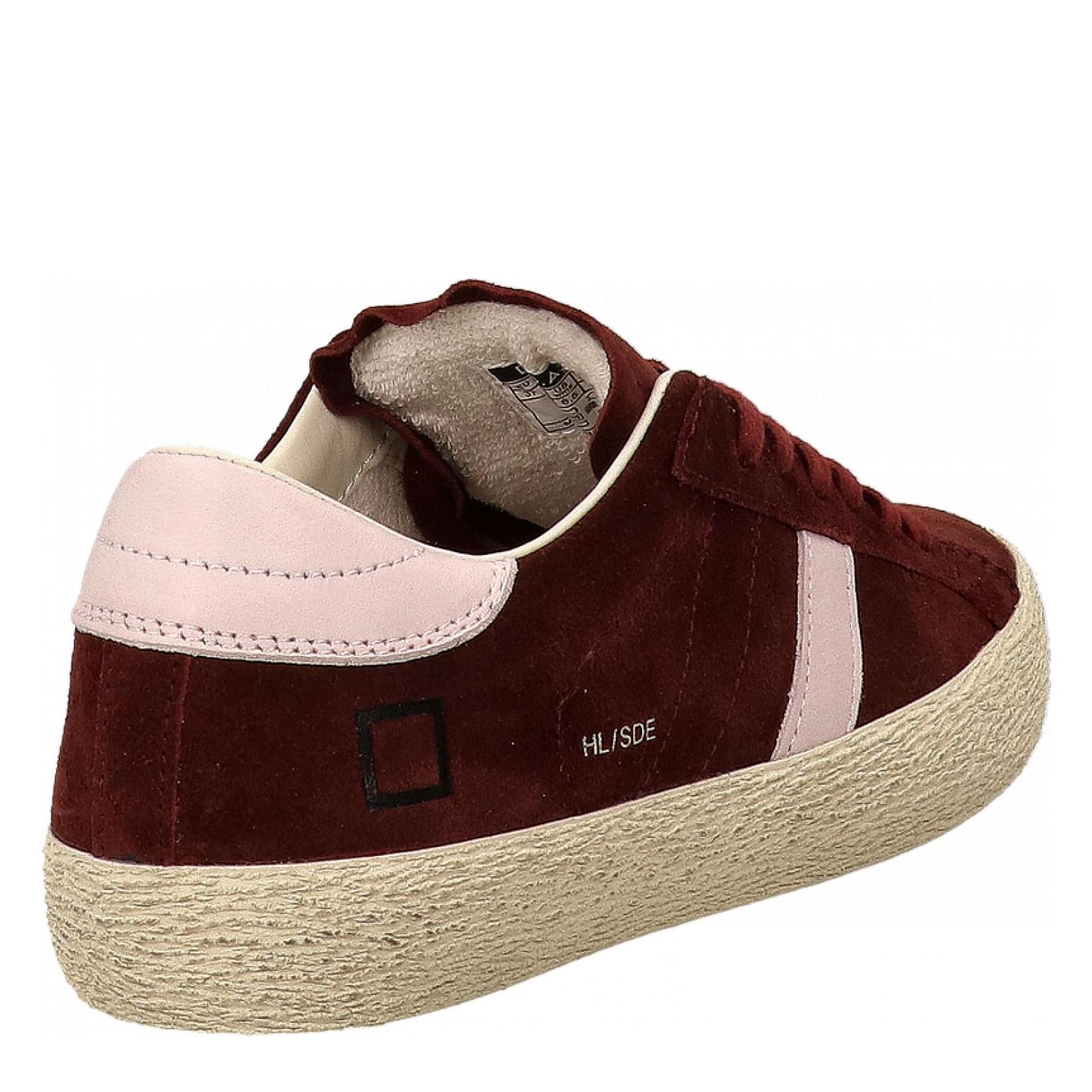 HILL LOW SUEDE bordeaux