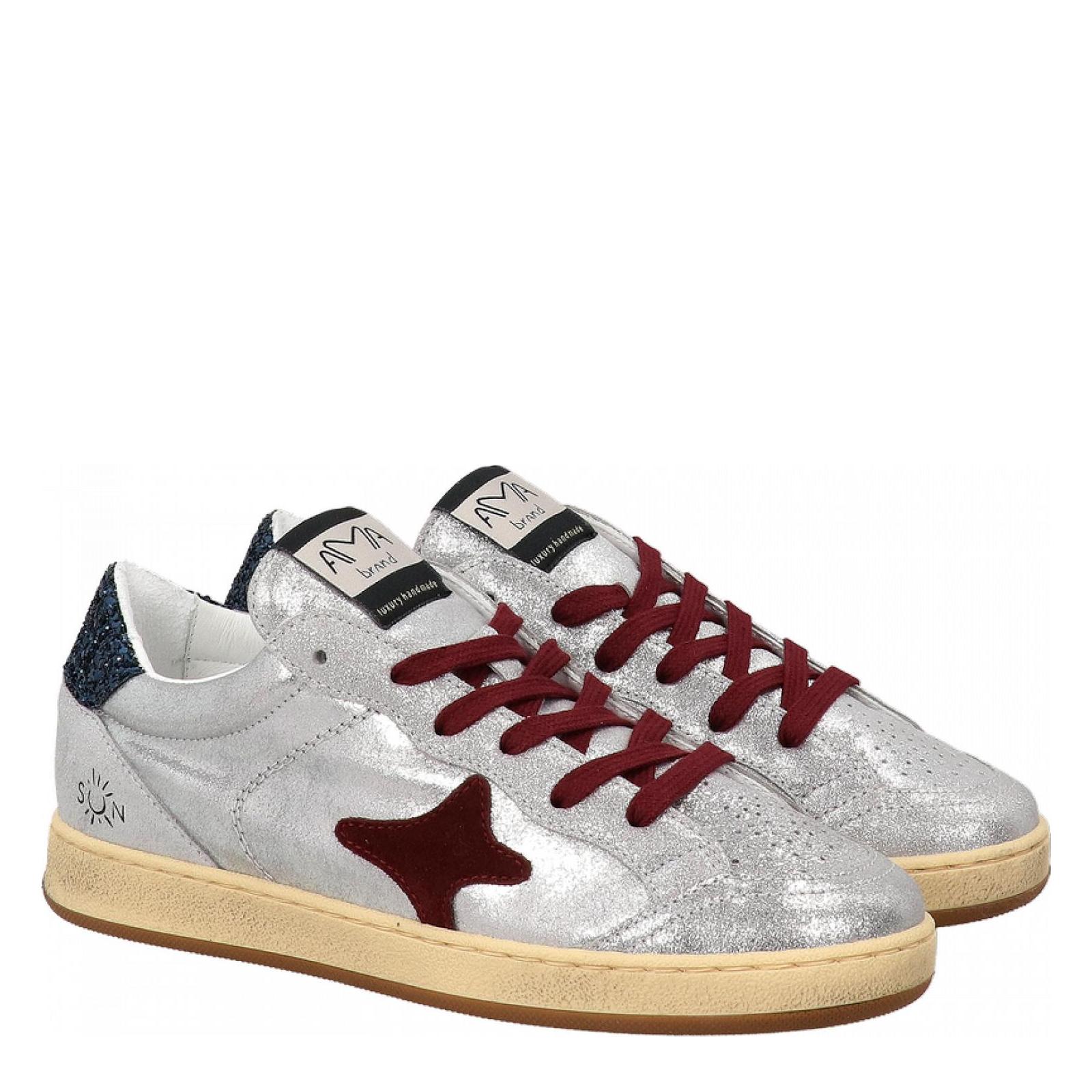 SUN argento-bordeaux