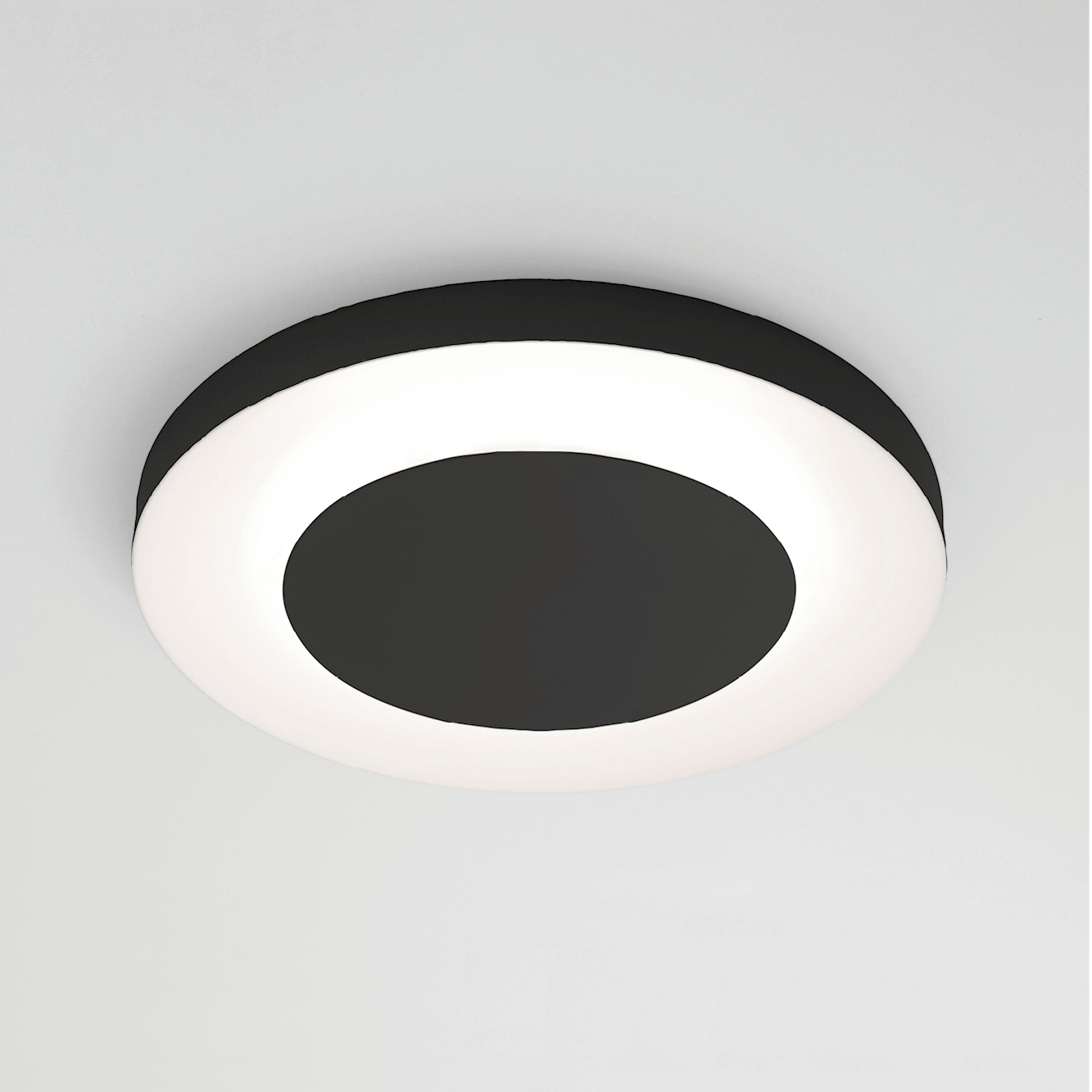 AUREA PLAFONIERA Ø60 NERO 38W 3000K-4000K DIMMERABILE