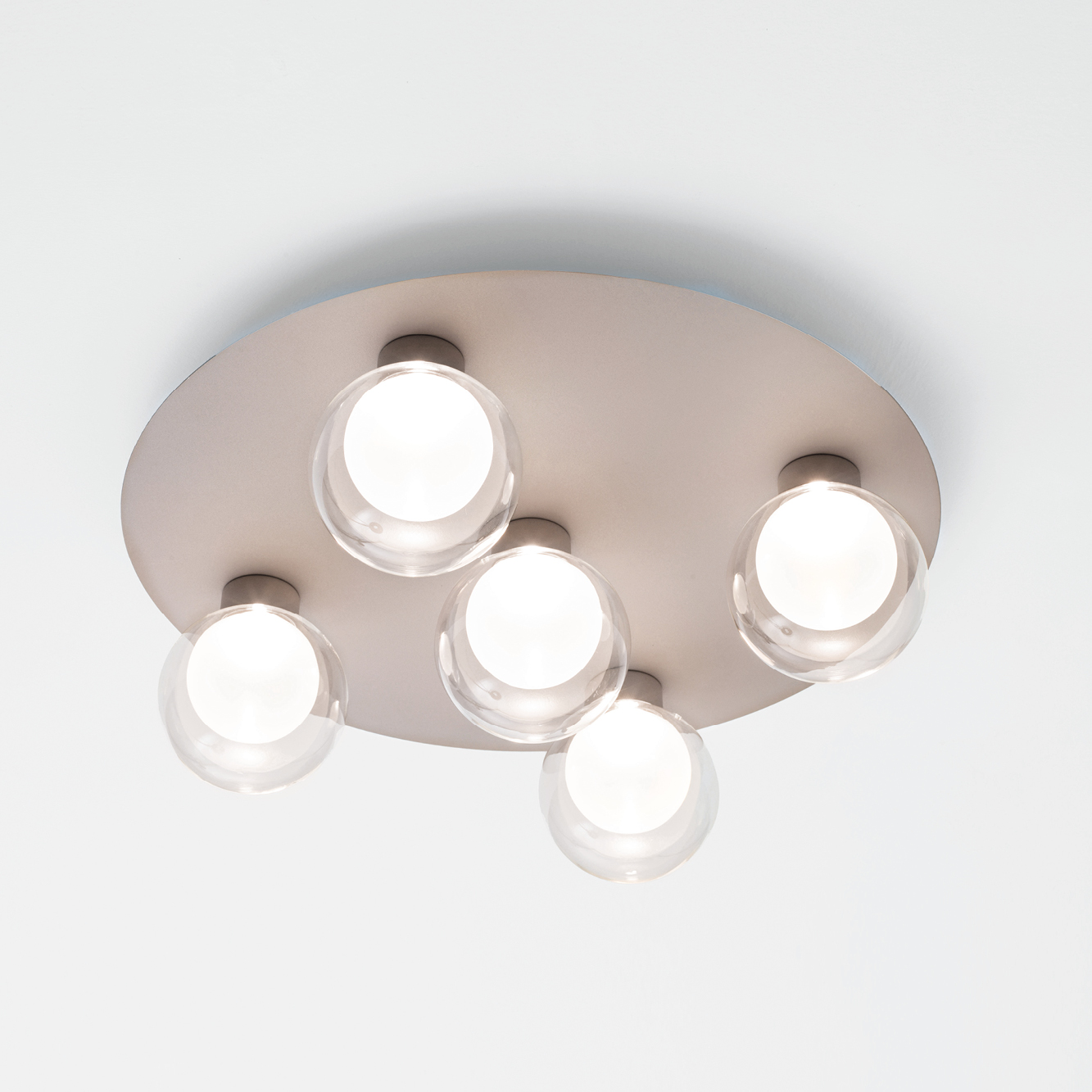 ESSENCE PLAFONIERA 5 LUCI CHAMPAGNE 5X8W 3000K