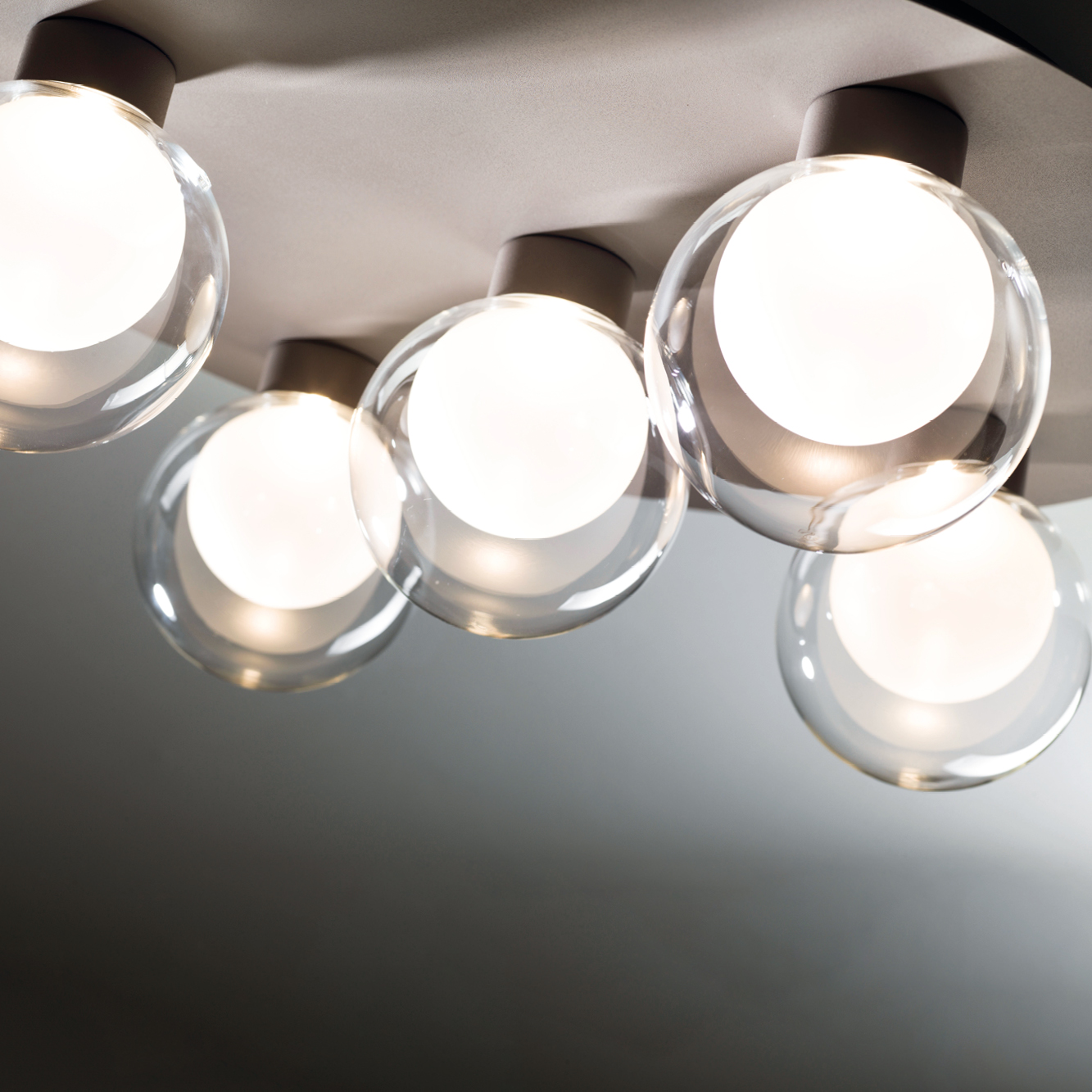 ESSENCE PLAFONIERA 5 LUCI CHAMPAGNE 5X8W 3000K